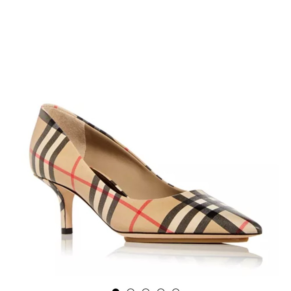 Burberry Women's Aubri Kitten Heel Pumps